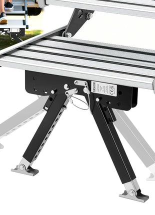 RV Step Stabilizer, Height Adjustable Step Stabilizer Kit, Camper Stair Stabilizers with Powder Coated Steel for 5th Wheels, Travel Trailers and Motorhomes, Adjustable from 3 inch to 15 inch