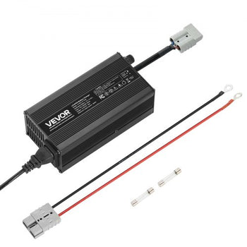 12V 20A Lithium Battery Charger, 14.6V, AC-DC LiFePO4 Smart Charger, with Anderson Connector, LED Indicator, 0V Activation, for Lithium LiFePO4 Deep Cycle Rechargeable Batteries of Boat, RV