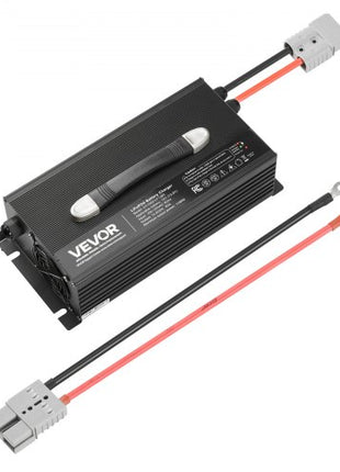 12V 80A Lithium Battery Charger, 14.6V, AC-DC LiFePO4 Smart Charger, with Anderson Connector, LED Indicator, 0V Activation, for Lithium LiFePO4 Deep Cycle Rechargeable Batteries of Boat, RV
