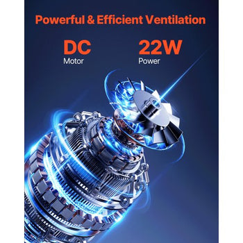 RV Vent Fan, 14 inch RV Roof Vent Fan 12V, Powerful 10-Speed Reversible Fan with Remote Control, Built-in DC Motor, Power Top Lid,12 inch Fan Blade,Fits 14 x14 inch Roof Openings