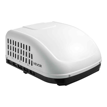 RV Air Conditioner, 15000 BTU RV AC Unit, 120V Ducted or Non-Ducted Rooftop Air Conditioner with High-Performance Compressor Motor, Easy Install Quiet Cooling AC with Standard Vent Size, White