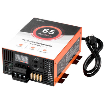 RV Power Converter, 65 Amp, 110V AC to 12V DC RV Converter Battery Charger, Multi Stage Smart Charging, 13V to 16.5V Operating Range, Compatible with Lithium & Lead Acid Battery, for Camper