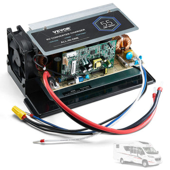 WF-8955-AD-MBA Main Board Assembly, 55 Amp, Three-Stage RV Power Converter Replacement Unit, Compatible with Lithium Lead Acid Battery, Fit for WF-8955, Parallax 7145 & 7145 Series Converters