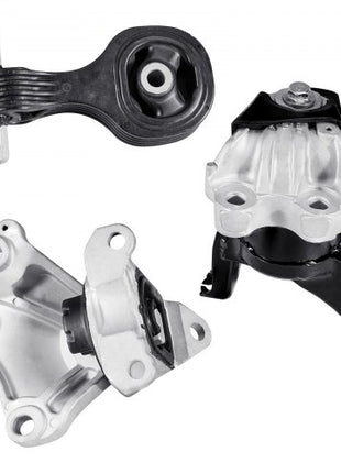 Engine Motor Mount and Transmission Mount Kit Replacement, Set of 3, Compatible with 20122013 Honda Civic 1.8L Coupe, Replace OE# A65048, A65021, A65087, Secure Support