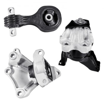 Engine Motor Mount and Transmission Mount Kit Replacement, Set of 3, Compatible with 20122013 Honda Civic 1.8L Coupe, Replace OE# A65048, A65021, A65087, Secure Support