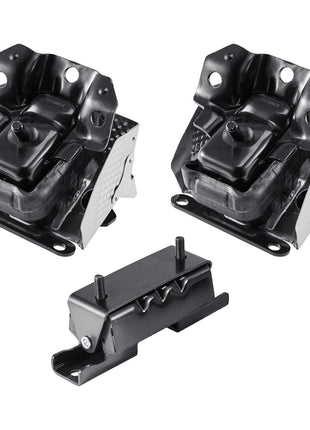 Engine and Transmission Motor Mount Kit Replacement, Set of 3, Compatible with 2007–2013 Chevrolet Silverado 1500 5.3L V8, Replace OE# A5365, A5365, A2638, Secure Support