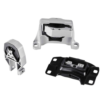 Engine and Transmission Motor Mount Kit Replacement, Set of 3, Compatible with 2013–2019 Ford Escape 2.0L L4, Replace OE# A5612, A5631, A5520, Secure Support