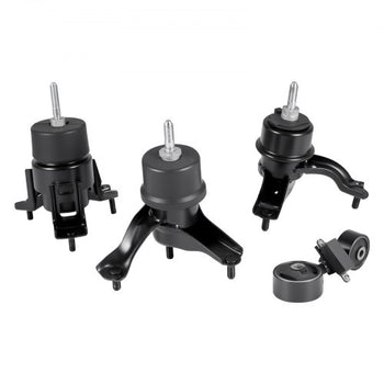 Engine and Transmission Motor Mount Kit Replacement, Set of 4, Compatible with 20072011 Toyota Camry 2.4L L4, Replace OE# A62009, A4207, A4211, A4274, Secure Support