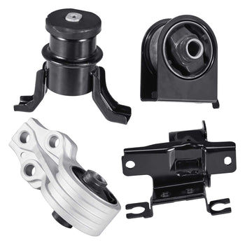 Engine Motor Mount and Transmission Mount Kit Replacement, Set of 4, Compatible with 2009–2012 Ford Escape 2.5L L4, Replace OE# A5446, A5481, A5412, A5441, Secure Support