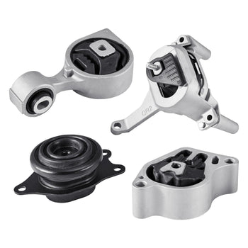 Engine and Transmission Motor Mount Kit Replacement, Set of 4, Compatible with 2007–2017 Nissan Altima 2.5L L4, Replace OE# A4350, A4353, A4340, A4339, Secure Support