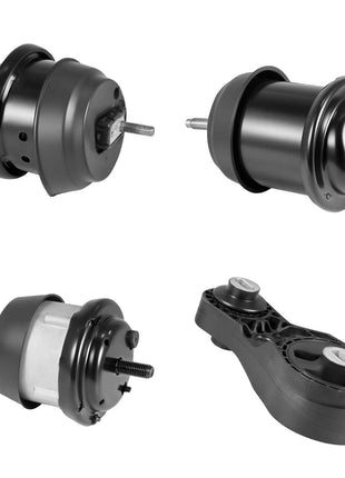 Engine and Transmission Motor Mount Kit Replacement, Set of 4, Compatible with 2009–2017 Chevrolet Traverse 3.6L V6, Replace OE# A5548HY, A5549HY, A5458HY, A5444, Secure Support