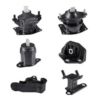 Engine Motor Mount and Transmission Mount Kit Replacement, Set of 6, Compatible with 20032007 Honda Accord 3.0L V6, Replace OE# A4526HY, A4517, A4527HY, A4524, A4544, A4525, Secure Support