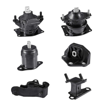 Engine Motor Mount and Transmission Mount Kit Replacement, Set of 6, Compatible with 2003–2007 Honda Accord 3.0L V6, Replace OE# A4526HY, A4517, A4527HY, A4524, A4544, A4525, Secure Support