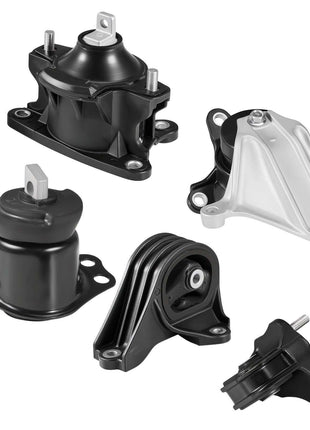 Engine Motor Mount and Transmission Mount Kit Replacement, Set of 5, Compatible with 2013-2017 Honda Accord 2.4L L4, Replace OE# A65072 A65054 A65040 A65068 A65071, Secure Support
