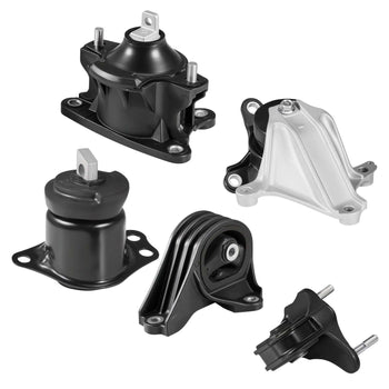 Engine Motor Mount and Transmission Mount Kit Replacement, Set of 5, Compatible with 2013-2017 Honda Accord 2.4L L4, Replace OE# A65072 A65054 A65040 A65068 A65071, Secure Support