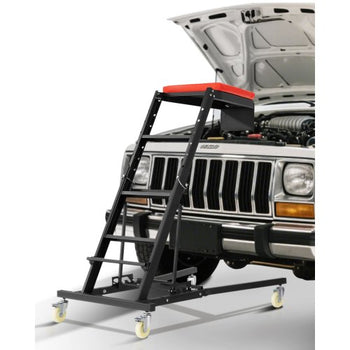 Automotive Top Creeper, Engine Creeper 42.5"-64.8", 400 LBS Capacity High Top Creeper, 4 Swivel Caster Wheels, Padded Deck,  Creeper for Home Garage, Workshop Repair Maintenance
