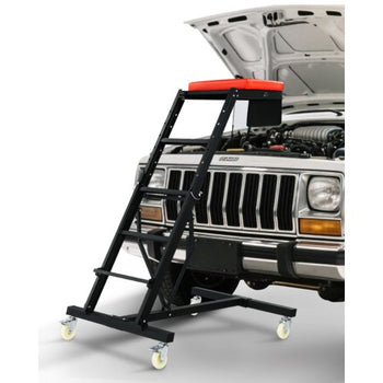 Automotive Top Creeper, with Adjustable Height 49.6" to 75.6", 400 LBS Capacity High Creeper, 4 Swivel Caster Wheels, Heavy Duty  Creeper for Auto Repair and Maintenance