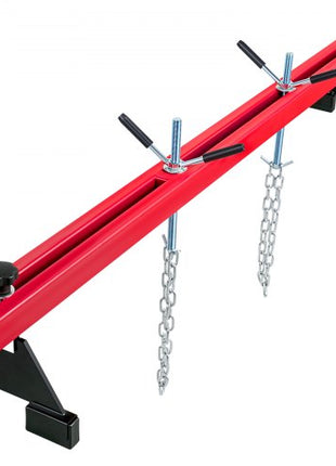 Engine Support Bar 1100 Lbs Capacity Engine Transverse Bar Engine Hoist 2 Point Lift Holder Hoist Dual Hooks, Engine Hoist Keeps Engine Stable for Home Garages & Auto Repair Shop