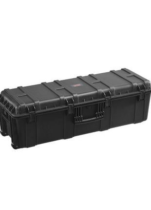 Weatherproof Hard Case, Heavy Duty Protective Dry Box Case with Pre-Cut Foam & Retractable Pull Handles for Travel, Hunt, Military, Tactical, IP67 Waterproof Case for Cameras(112x41x34)