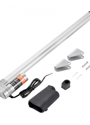 Linear Actuator 12V, 20 Inch Waterproof IP65 Linear Actuator, 660lbs/3000N 0.19"/s Linear Motion Actuator with Mounting Bracket for Outdoor Use
