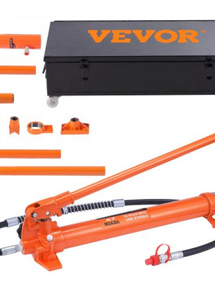 20 Ton Porta Power Kit, Portable Hydraulic Jack with 4.6 ft/1.4 m Oil Hose, Car Frame Repair Tool with Storage Case for Automotive, Heavy Equipment, Mechanic (44000 LBS)
