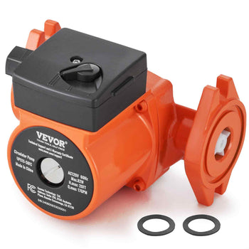 UPS15-58FC Hot Water Recirculating Pump, 110V, 82W 17 GPM Hot Water Circulation Pump, 1" NPT Flange 3-Speed Circulator Pump, Quiet Operation Circulator Pump for Home Water Heater System