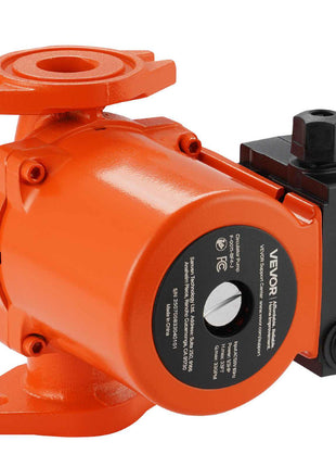 F-0011-BF4-J Cast Iron Circulator Pump, 33 GPM, AC 120V 33 ft Hot Water Recirculating Circulation Pump, 1-1/4 in Flange Connection, 3-Speed Adjustment, Quiet Operation, for Home Heating System