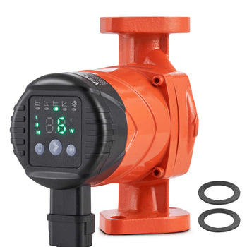 E007-2F2 Hot Water Recirculating Pump, 110V, 42W 16 GPM High Efficiency Circulator Pump, EMC Automatic Hot Water Circulation Pump 1" NPT Flange Circulator Pump for Home Water Heater System