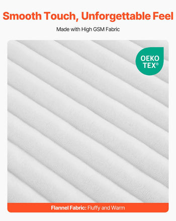Fleece Throw Blanket, 50 x 60 Inches / 1270 x 1524 mm, Flannel Fleece Cozy Throw Blankets, Cute Small Fuzzy Throws, Lightweight Super Soft Bed Blanket, Ideal for Couch, Sofa, Bedroom, White