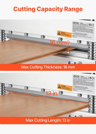 13 inch Vinyl Floor Cutter, 16mm Thick Laminate Flooring Cutter with 15°/30°/45° Adjustable Angle Settings, Flexible Wheels, Telescoping Handle, Cuts Engineered Wood, LVT, VCT, SPC, LVP, WPC
