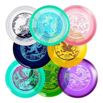 Disc Golf Set, 8 Pack Disc Golf Starter Set, Beginners Flying Discs for Full-Body Strength Training, with Putter, Mid-Range, Driver, for Outdoor Backyard, Lawn, Beach, and Park