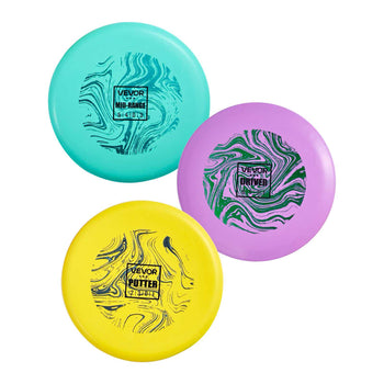 Disc Golf Set, 3 Pack Disc Golf Starter Set, Beginners Flying Discs for Full-Body Strength Training, with Putter, Mid-Range, Driver for Outdoor Backyard, Lawn, Beach, and Park