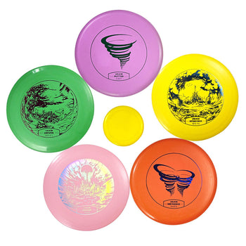 Disc Golf Set, 5 PCS Beginners Flying Discs, Disc Golf Starter Set for Full-Body Strength Training, with Putter, Mid-Range, Driver, Mini Marker, for Outdoor Backyard, Lawn, Beach