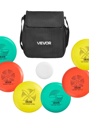 Disc Golf Set, 6 PCS Flying Discs for Beginners, Disc Golf Starter Set, with Putter, Mid-Range, Driver, Including Mini Marker, Portable Backpack, for Outdoor Backyard, Lawn, Beach, and Park