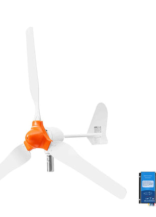 1000W 12V Wind Turbine Generator, 3-Blade Wind Turbine Kit with Wind/Solar Hybrid Controller, Efficient 3-Phase AC Permanent Wind Power Generator for RV Boat Home Farm (Tower Pole Not Include)