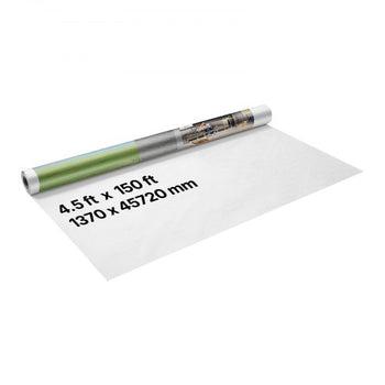 House Wrap, 4.5 x 150 ft, 0.13 mm Thick Vapor Barrier, Heavy Duty Plastic Sheeting for Tear-resistant, Drop Cloth Vapor Barrier Covering for Residential & Commercial Construction, White