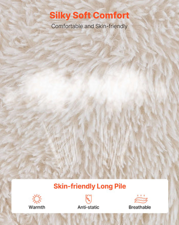 Bean Bag Chair, BeanBag Sofa Chair with Armrests for Adults, Fluffy Plush & High-Density Foam Filling Adult Bean Bag with Zapper, Comfy Lazy Sofa Chair Ideal for Living Room, Bedroom, Beige