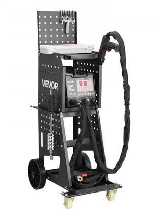 Stud Welder Dent Repair Kit & Welding Cart, 3KW Spot Welder with 2 Welding Guns and 7 Modes, 110V Auto Body Spot Welding Dent Repair Machine for Steel Panel Repair