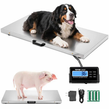 Digital Postal Scale, 0.2 lbs Dual Accuracy, 1100 lbs Commercial Weight Scale with Hold/Tare Function & LCD Display, Fit for Packages, Postage, Luggage, Battery and Power Adapter Included