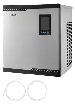 Commercial Ice Maker Machine - Head, 300 Lbs/Day Stainless Steel Ice Machine with Scheduled Ice-Making, Self-Cleaning, Adjustable Thickness, Ideal for Restaurant Bar Cafe Hotel - Head Only