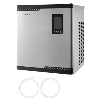 Commercial Ice Maker Machine - Head, 300 Lbs/Day Stainless Steel Ice Machine with Scheduled Ice-Making, Self-Cleaning, Adjustable Thickness, Ideal for Restaurant Bar Cafe Hotel - Head Only