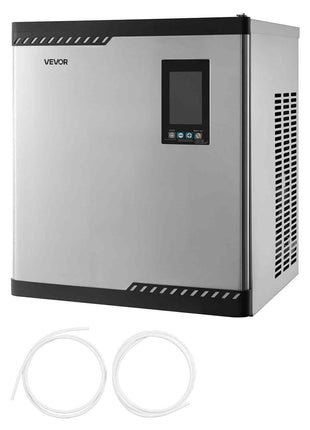 Commercial Ice Maker Machine - Head, 300 Lbs/Day Stainless Steel Ice Machine with Scheduled Ice-Making, Self-Cleaning, Adjustable Thickness, Ideal for Restaurant Bar Cafe Hotel - Head Only