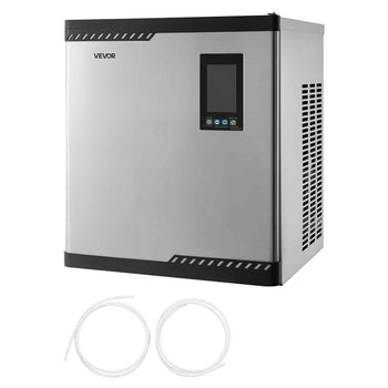 Commercial Ice Maker Machine - Head, 300 Lbs/Day Stainless Steel Ice Machine with Scheduled Ice-Making, Self-Cleaning, Adjustable Thickness, Ideal for Restaurant Bar Cafe Hotel - Head Only