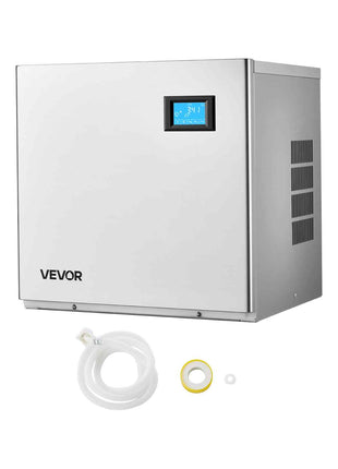 Commercial Ice Maker Machine - Head, 360 Lbs/Day Stainless Steel Ice Machine with Self-Cleaning, 156 PCS Ice Tray, Adjustable Thickness, Ideal for Restaurant Bar Cafe Hotel - Head Only