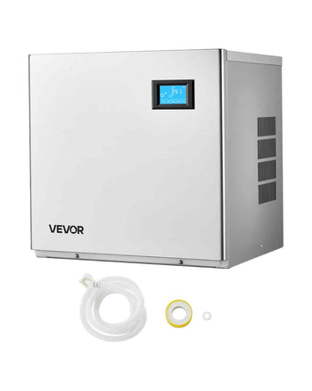 Commercial Ice Maker Machine - Head, 360 Lbs/Day Stainless Steel Ice Machine with Self-Cleaning, 156 PCS Ice Tray, Adjustable Thickness, Ideal for Restaurant Bar Cafe Hotel - Head Only