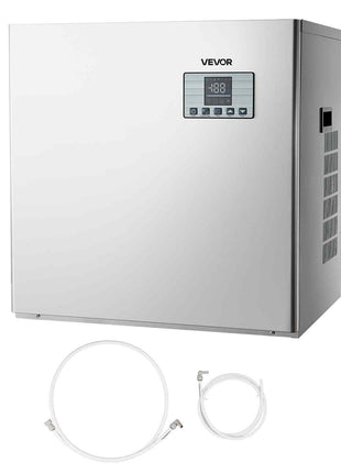 Commercial Ice Maker Machine - Head, 400 Lbs/Day Stainless Steel Ice Machine with Scheduled Ice-Making, Self-Cleaning, Adjustable Thickness, Ideal for Restaurant Bar Cafe Hotel - Head Only