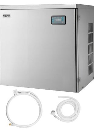 Commercial Ice Maker Machine - Head, 650 Lbs/Day Stainless Steel Ice Machine with Scheduled Ice-Making, Self-Cleaning, Adjustable Thickness, Ideal for Restaurant Bar Cafe Hotel - Head Only