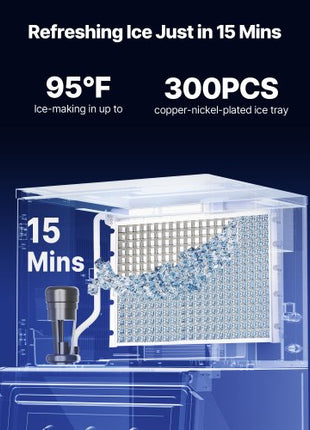 Commercial Ice Maker Machine - Head, 1000 Lbs/Day Stainless Steel Ice Machine with Scheduled Ice-Making, Self-Cleaning, Adjustable Thickness, Ideal for Restaurant Bar Cafe Hotel - Head Only