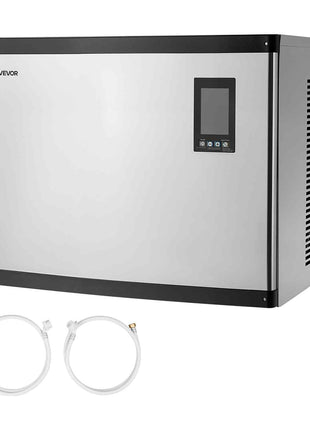 Commercial Ice Maker Machine - Head, 1000 Lbs/Day Stainless Steel Ice Machine with Scheduled Ice-Making, Self-Cleaning, Adjustable Thickness, Ideal for Restaurant Bar Cafe Hotel - Head Only