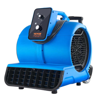 Floor Blower, 1560 RPM 4000 CFM, Air Mover for Drying and Cooling, Portable Carpet Dryer Fan with 3 Blowing Angles, Timer, 3-Speeds Adjustment, for Janitorial, Home, Commercial Use
